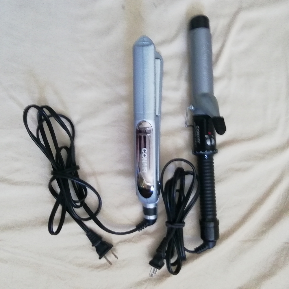 Conair hair curling, and straightening hot tools